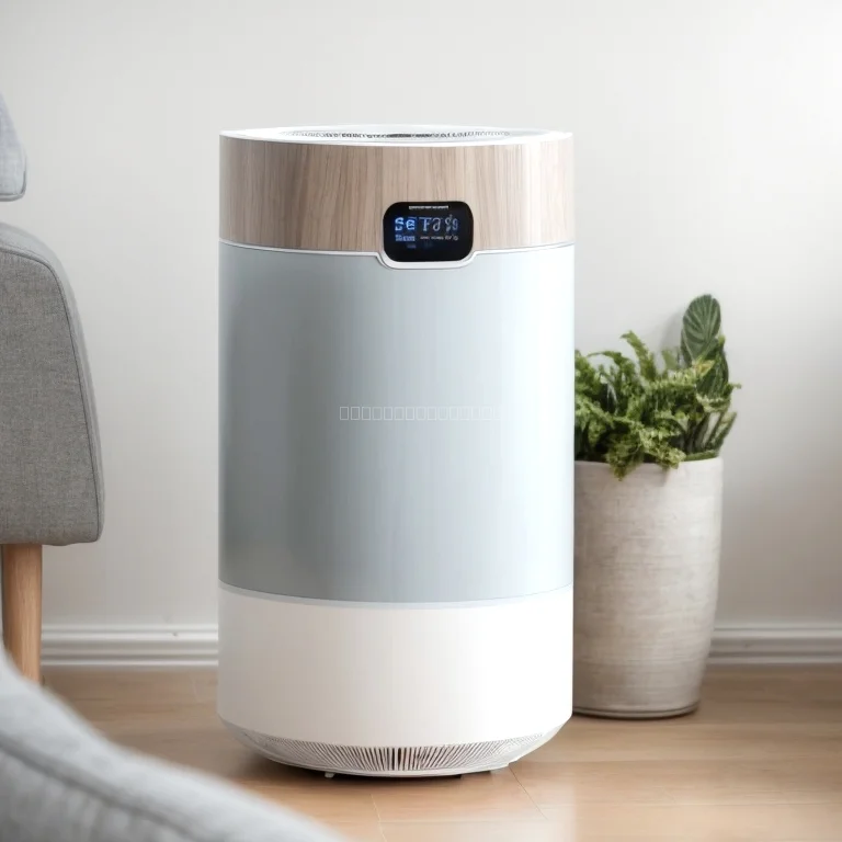 smart air purifier display